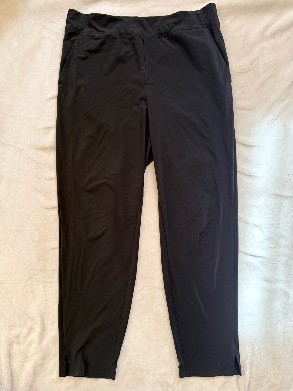 Athleta Brooklyn Ankle Pant Size 10 Black Stretch Travel Work Pants